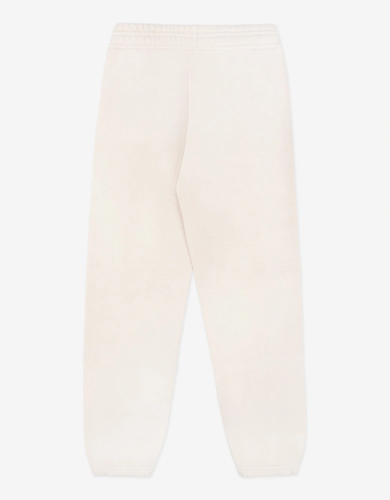 Kids Serif Logo Joggers in Ivory