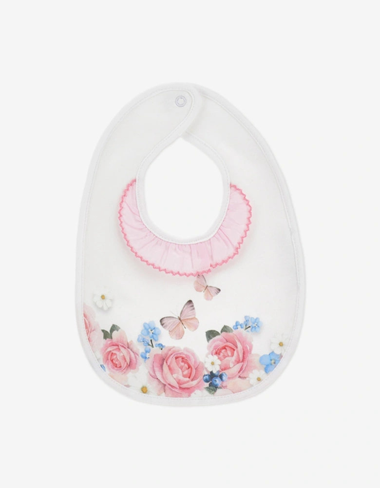 Baby Girls Butterflies and Flowers Babygrow Set in Pink