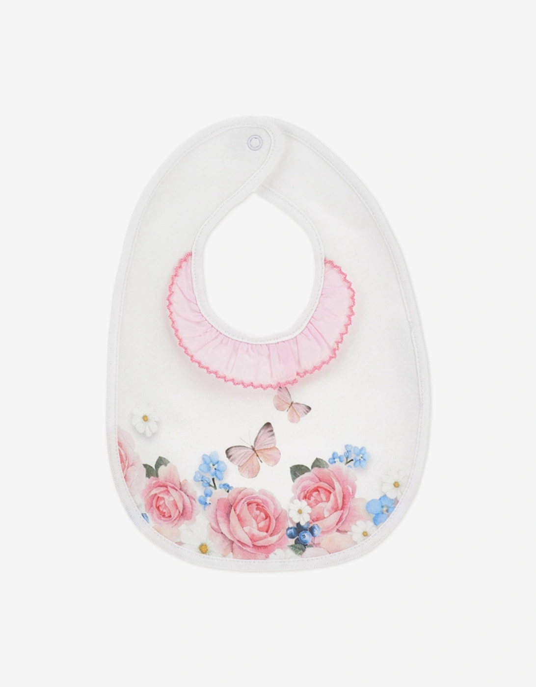 Baby Girls Butterflies and Flowers Babygrow Set in Pink