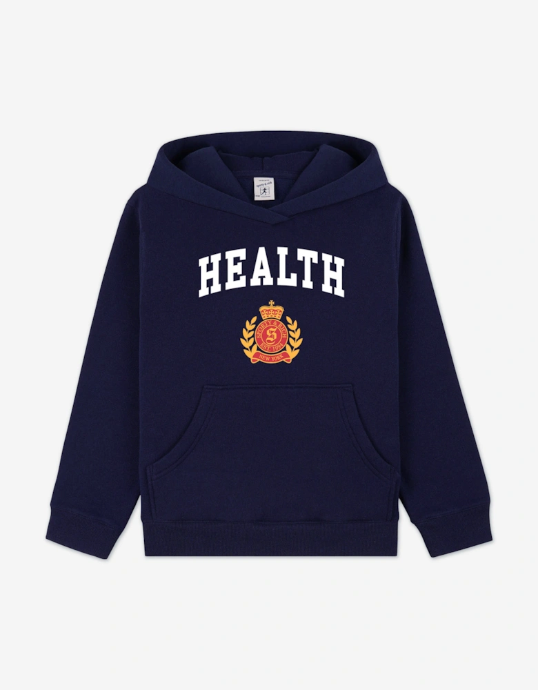 Kids NY Health Crest Hoodie in Navy