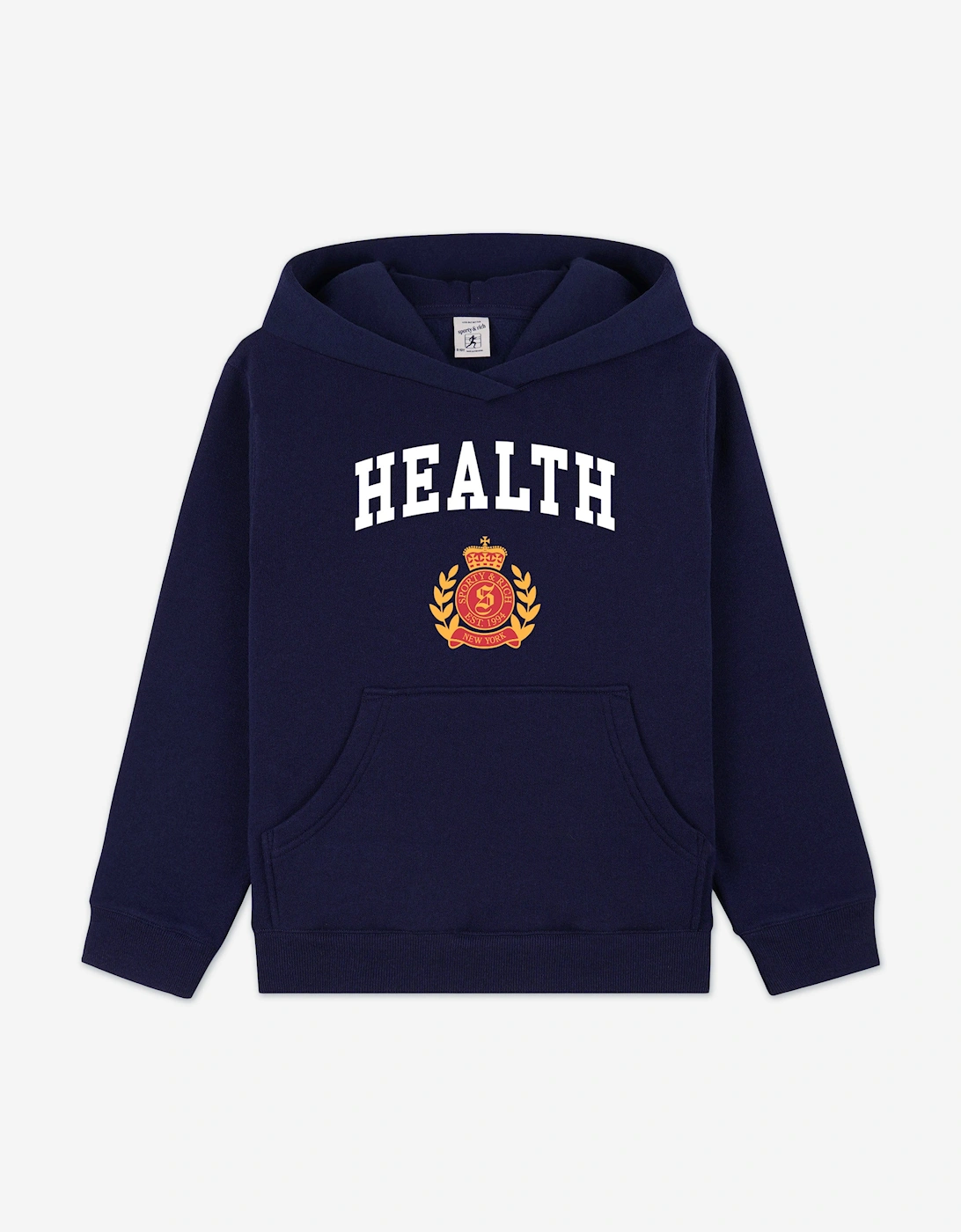 Kids NY Health Crest Hoodie in Navy, 5 of 4