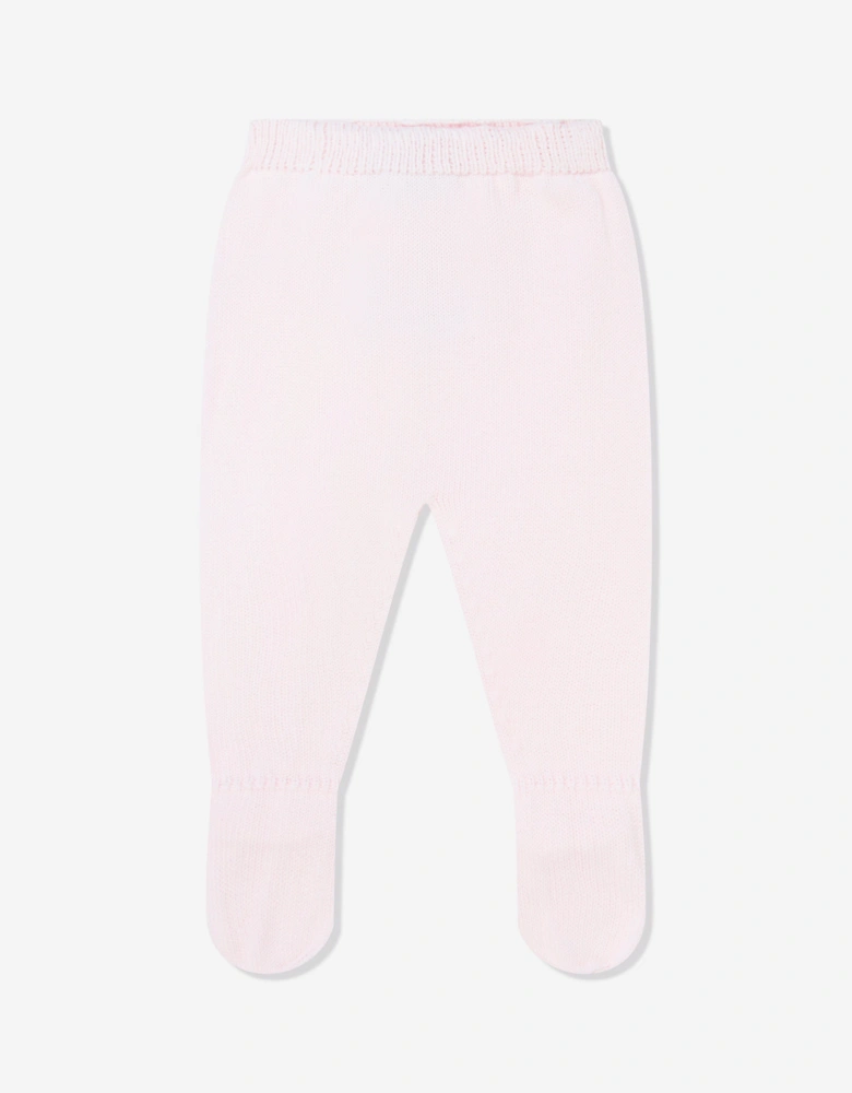 Baby Girls 3 Piece Cotton Knit Set in Pink