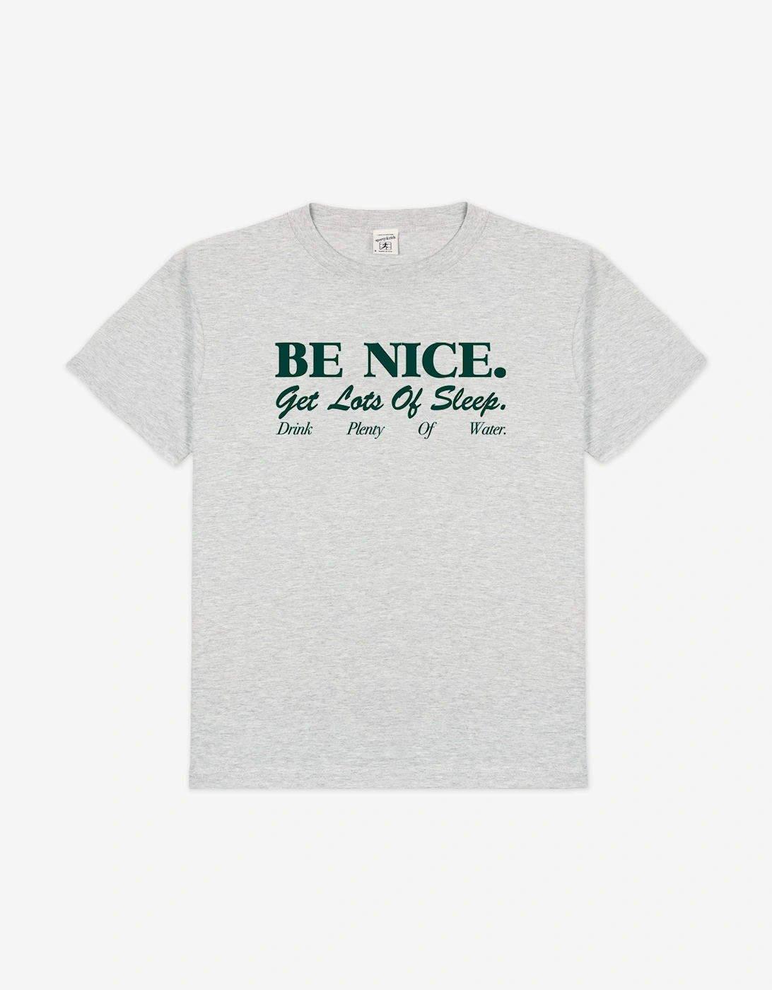 Sporty & Rich Girl's Sporty & Rich Kids Be Nice T-Shirt in Grey