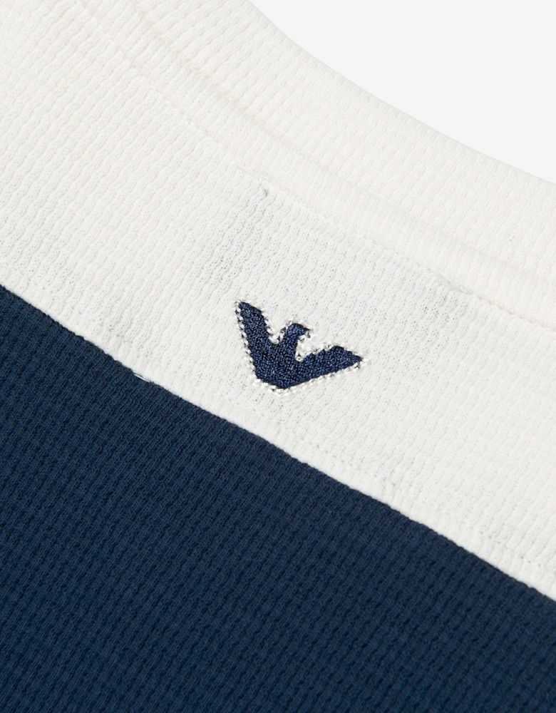 Boys Colourblock Logo T-Shirt in Blue