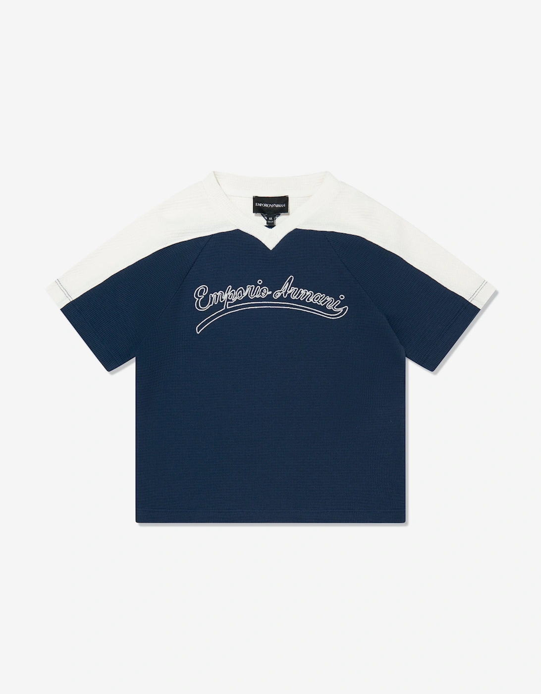 Boys Colourblock Logo T-Shirt in Blue, 5 of 4