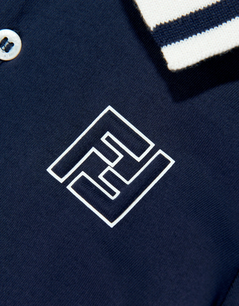 Baby Boys FF Logo Polo Shirt in Navy