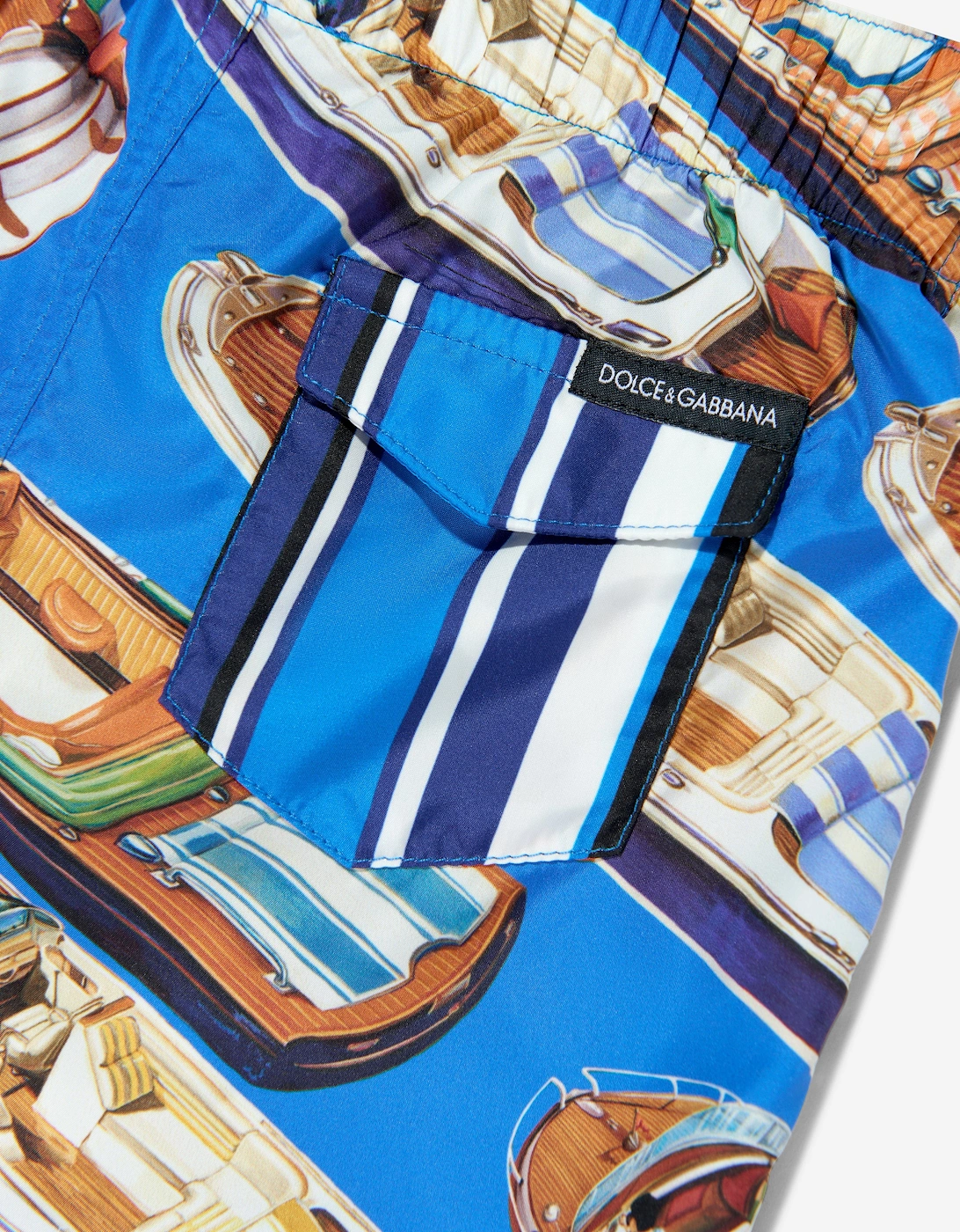 Baby Boys Motorboat Swim Shorts in Blue