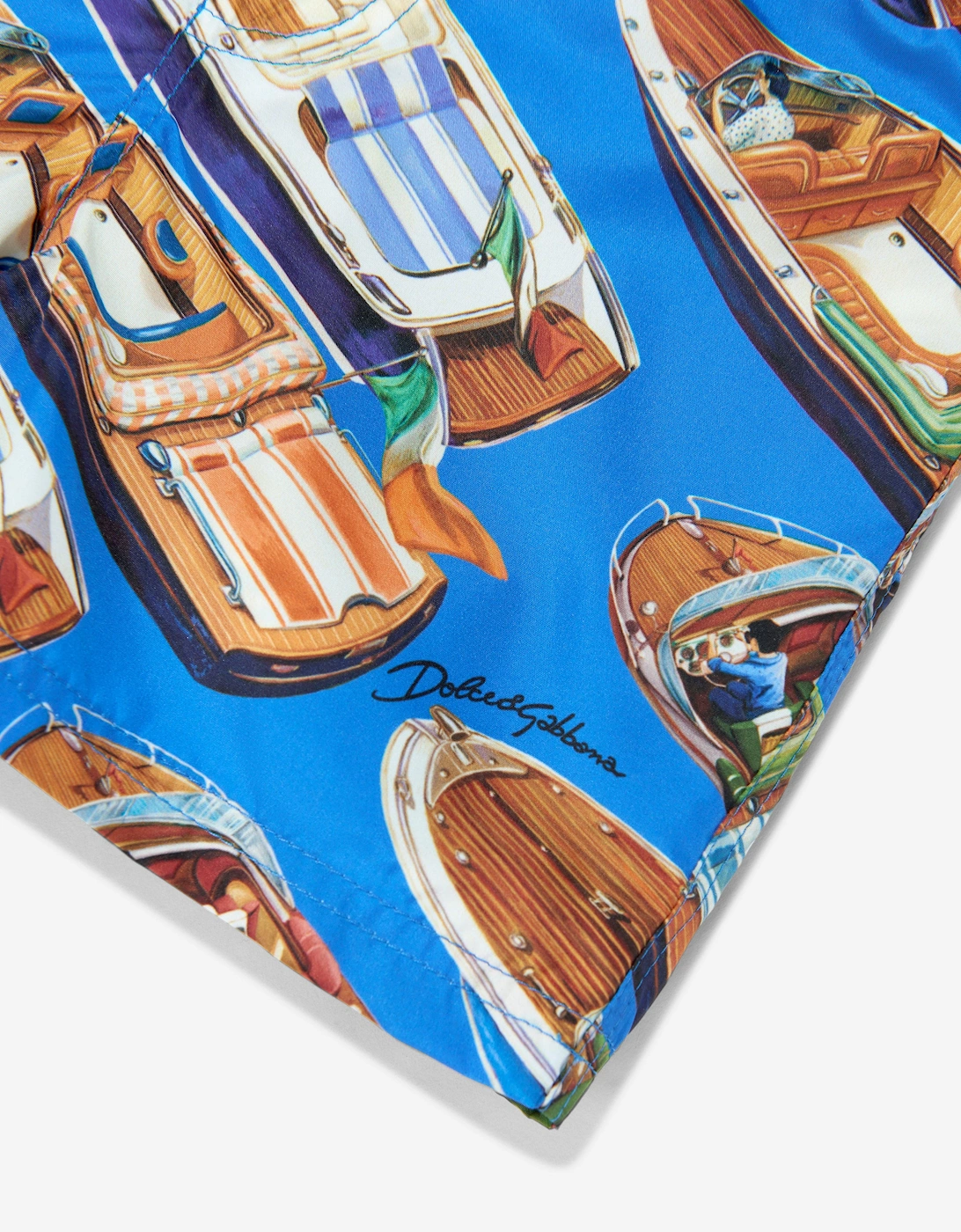 Baby Boys Motorboat Swim Shorts in Blue