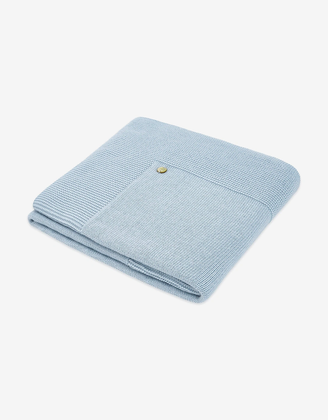 Baby Boys Essential Cotton Blanket in Blue, 3 of 2