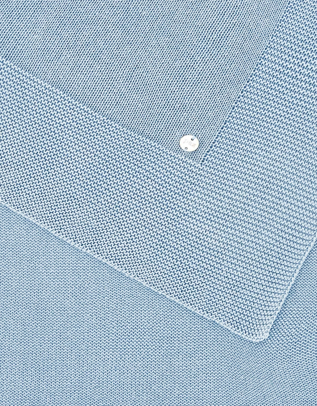 Baby Boys Essential Cotton Blanket in Blue