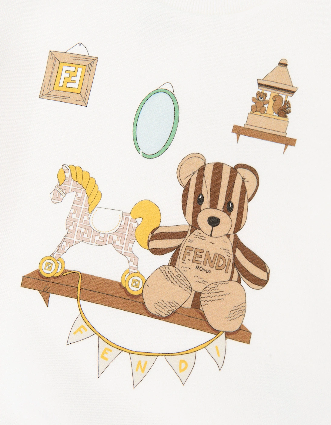 Baby Playroom Sweatshirt in White