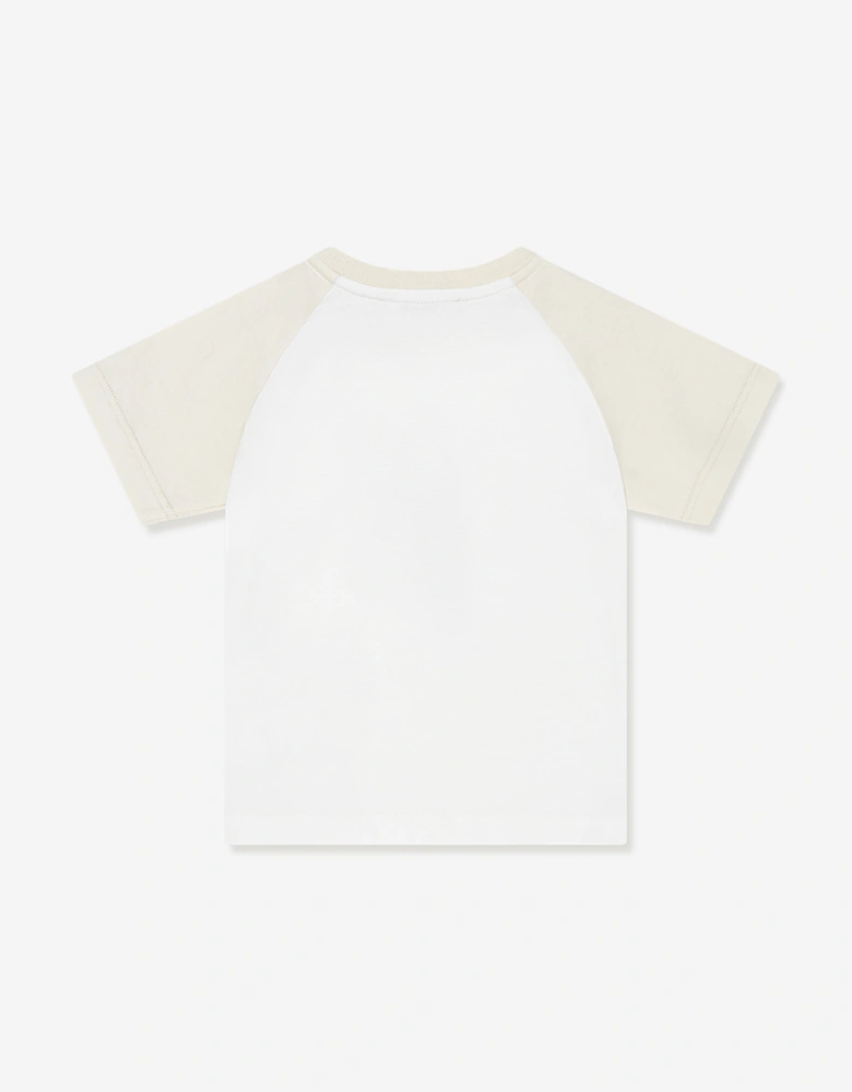 Baby Boys Leopard Cub Logo T-Shirt in White