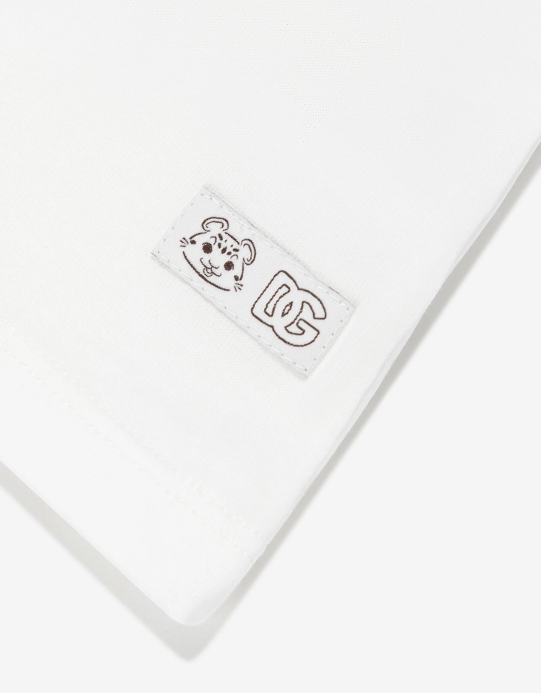 Baby Boys Leopard Cub Logo T-Shirt in White