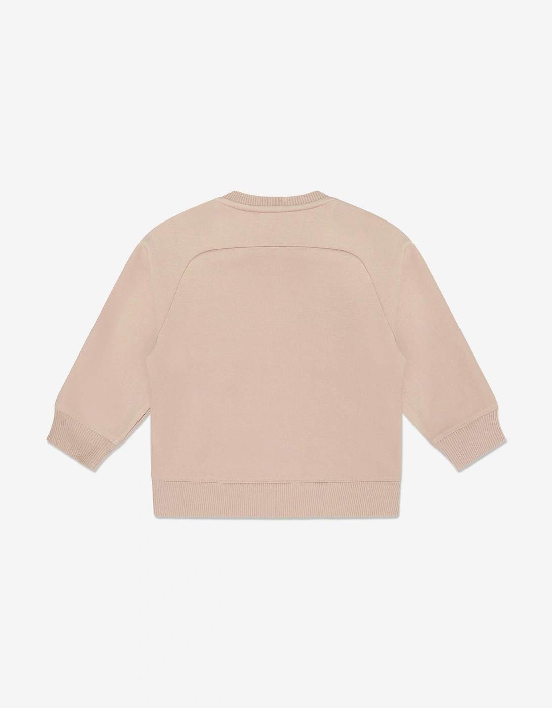 Boys Logo Sweatshirt in Beige