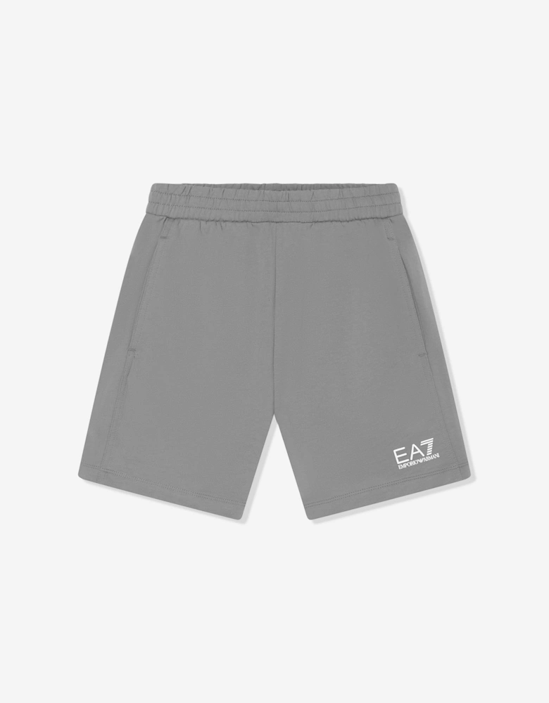 Emporio Armani Boys Train Visibility Short Set in Blue