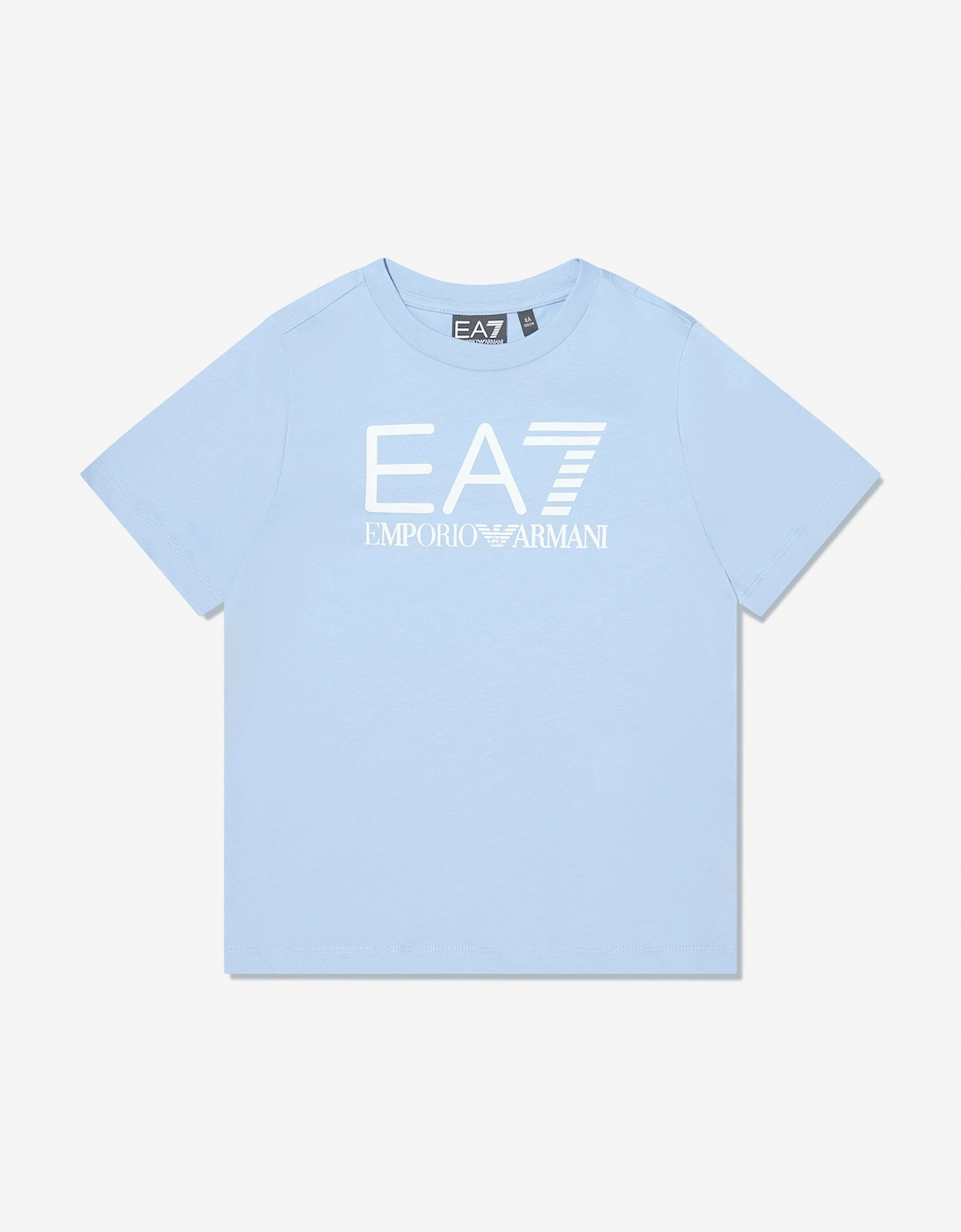 Emporio Armani Boys Train Visibility Short Set in Blue