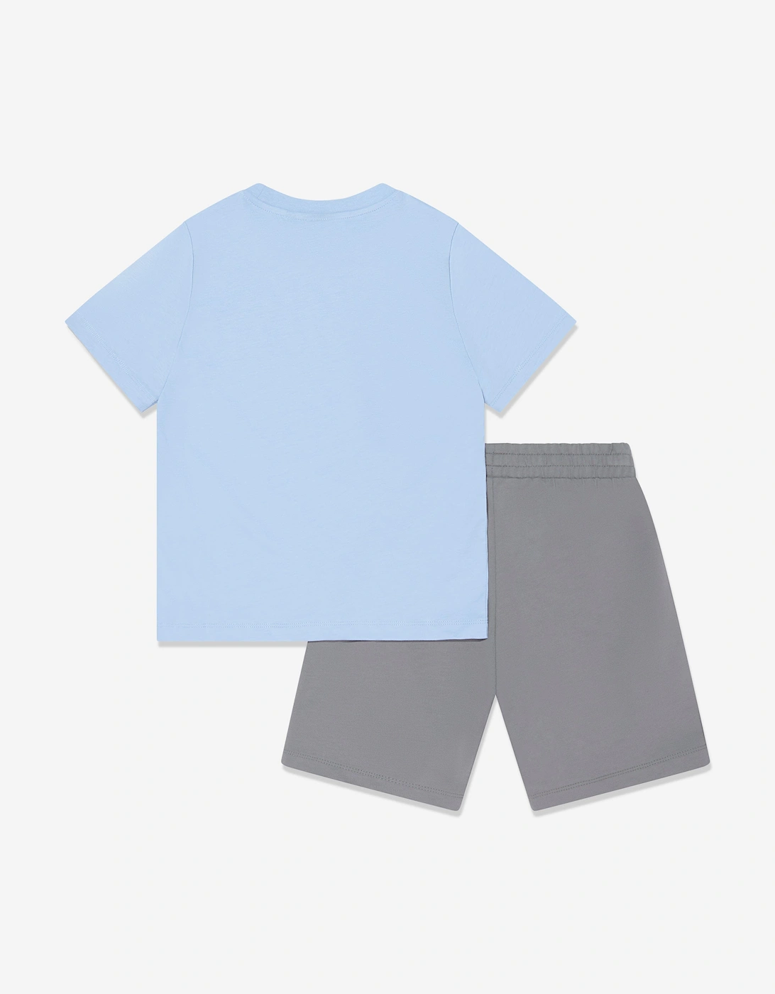Emporio Armani Boys Train Visibility Short Set in Blue