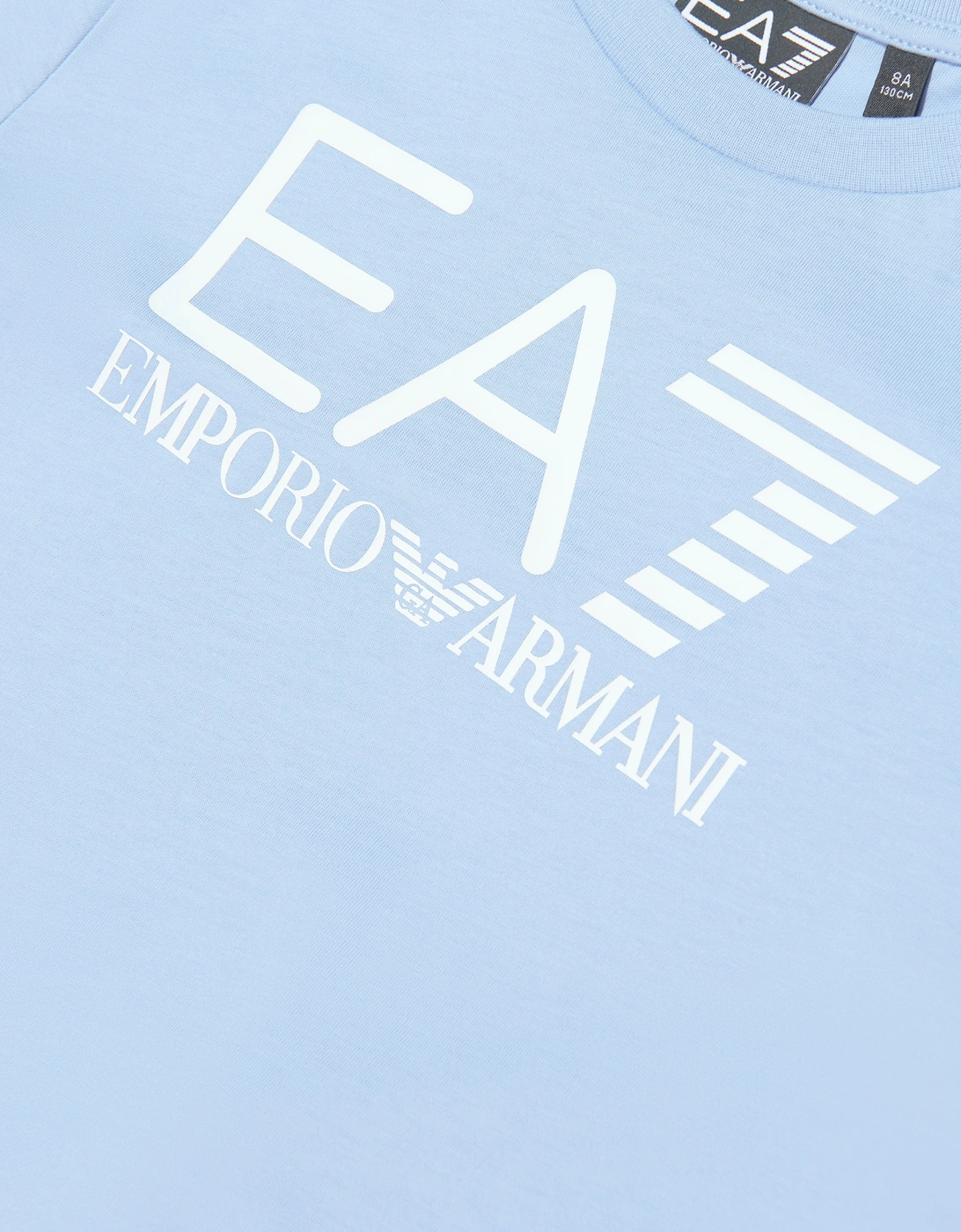 Emporio Armani Boys Train Visibility Short Set in Blue