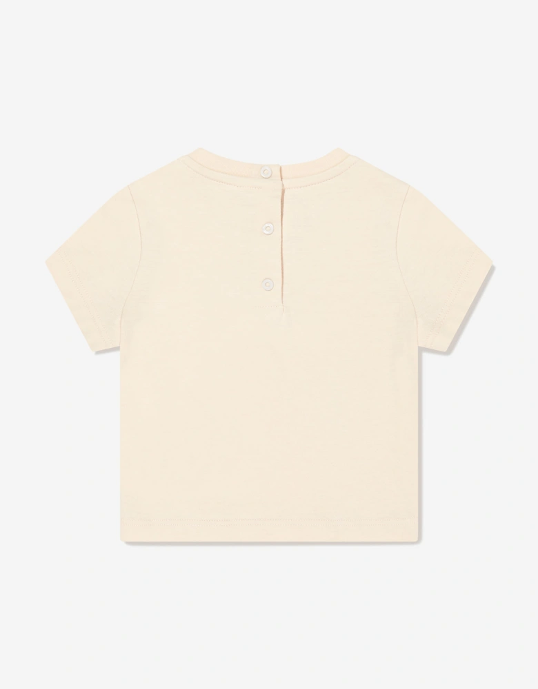 Baby Logo T-Shirt in Beige
