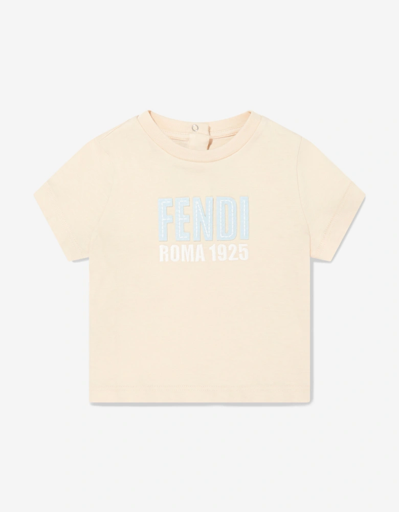 Baby Logo T-Shirt in Beige