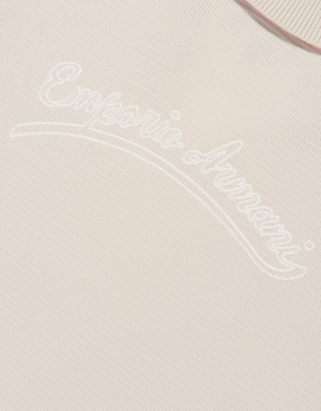 Boys Eagle Logo Polo Shirt in Beige