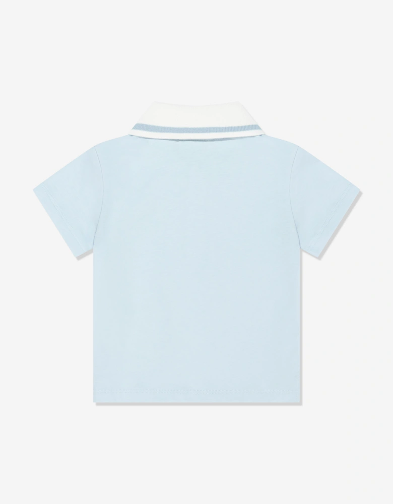 Baby Boys FF Logo Polo Shirt in Blue