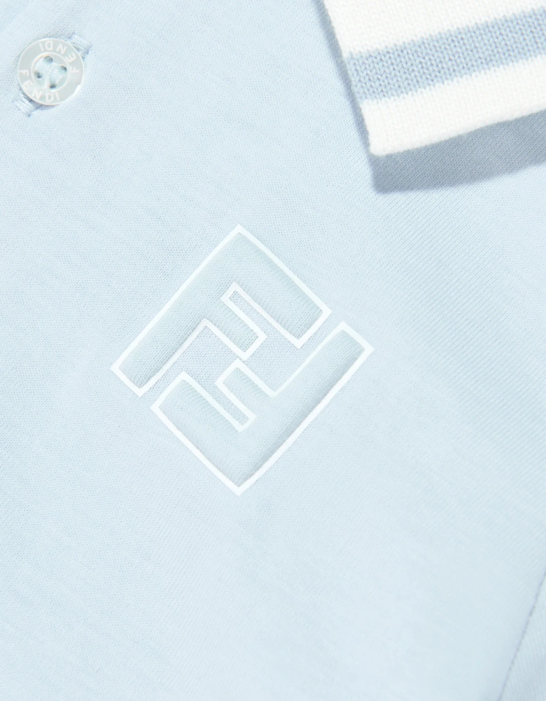 Baby Boys FF Logo Polo Shirt in Blue
