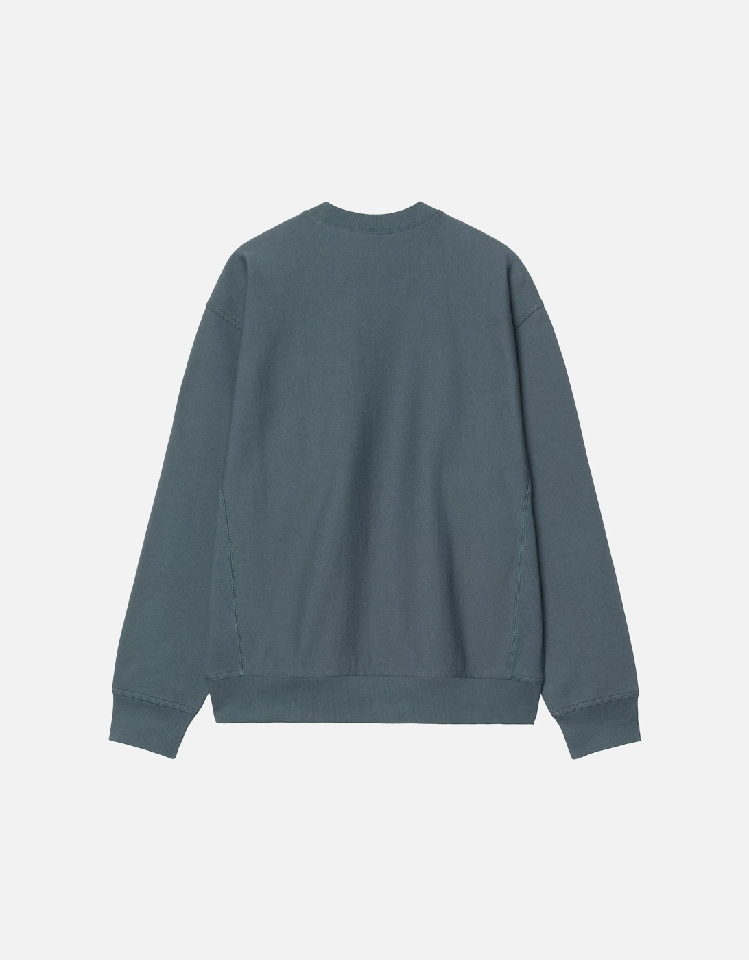 American Script Sweatshirt Office Blue