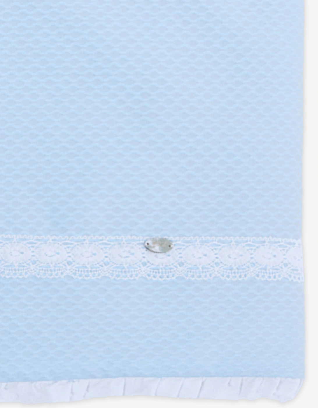 Baby Boys Lace Trim Nest in Blue