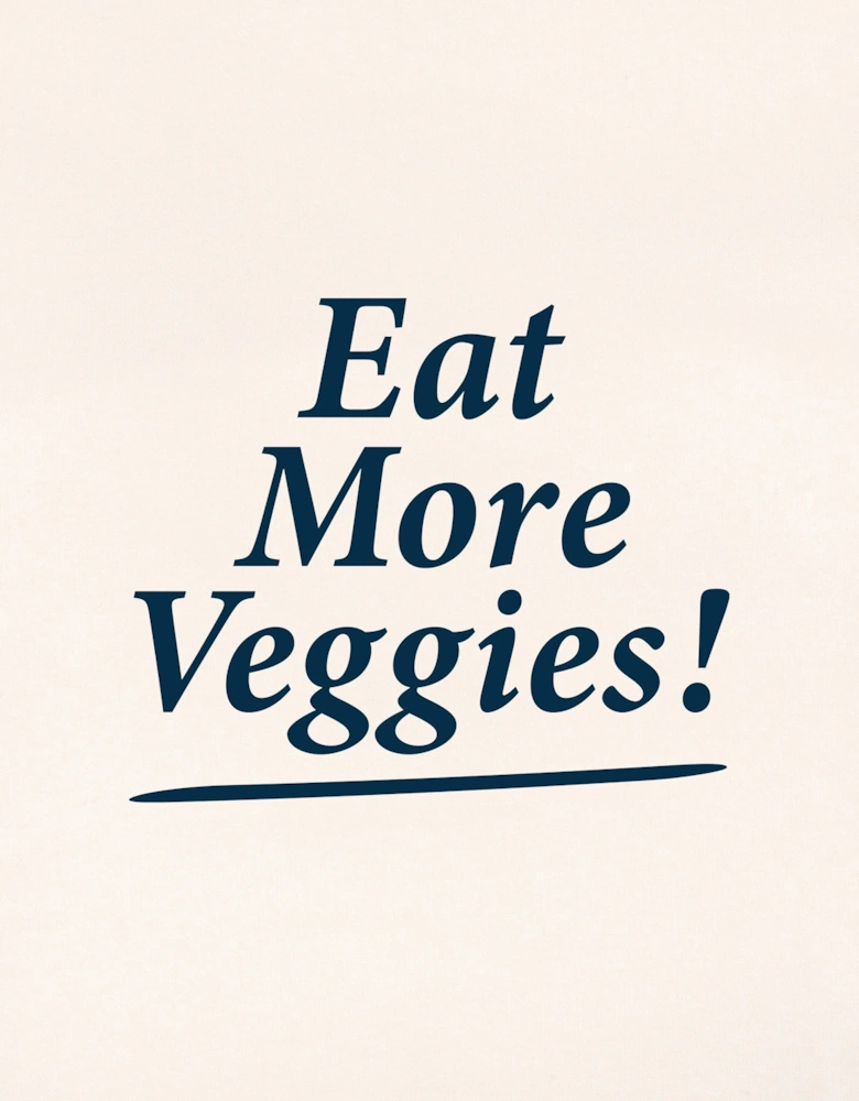 Kids Eat More Veggies Sweatshirt in Ivory