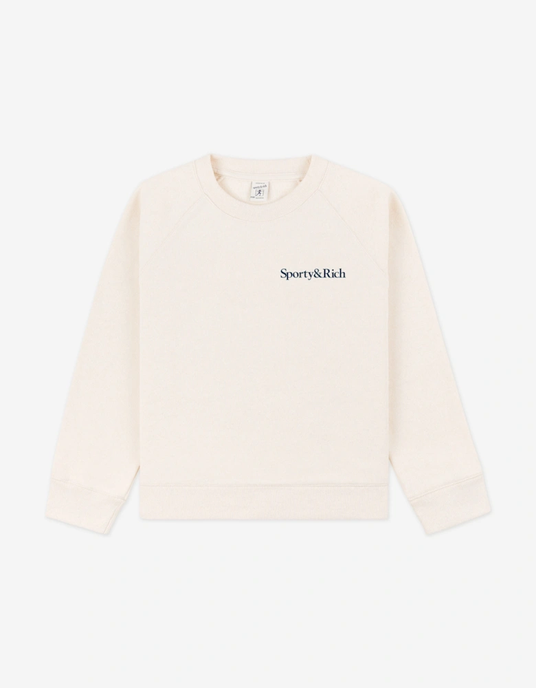 Kids Eat More Veggies Sweatshirt in Ivory