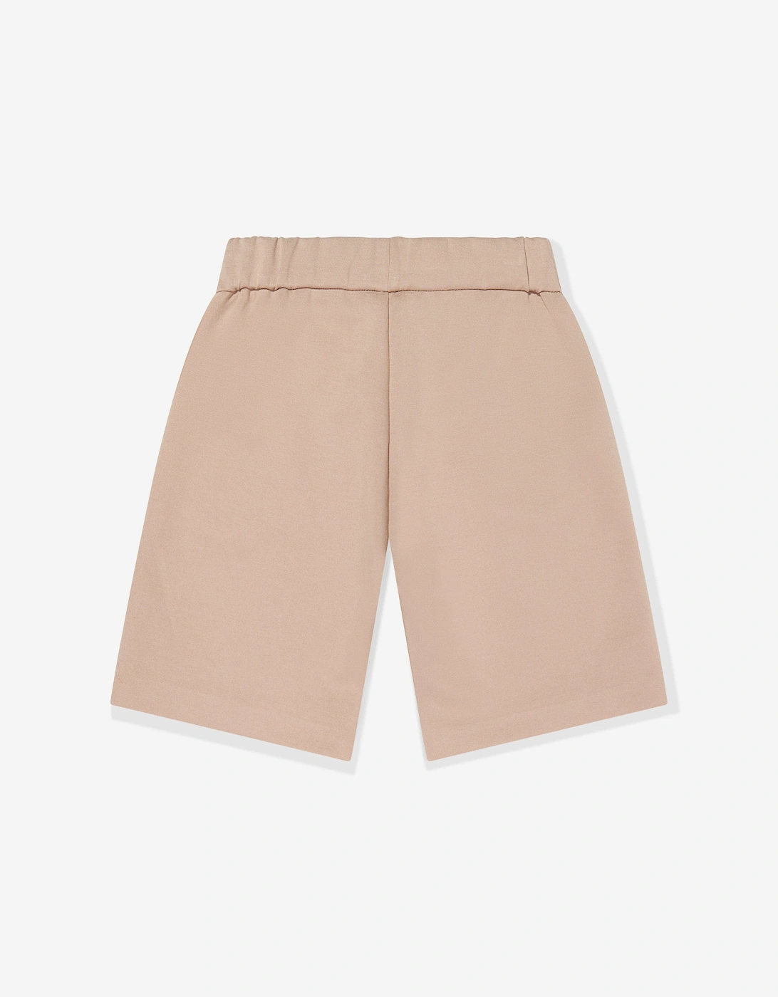 Boys Logo Shorts in Beige