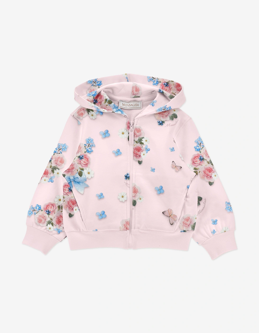 Baby Girls Floral Tracksuit in Pink