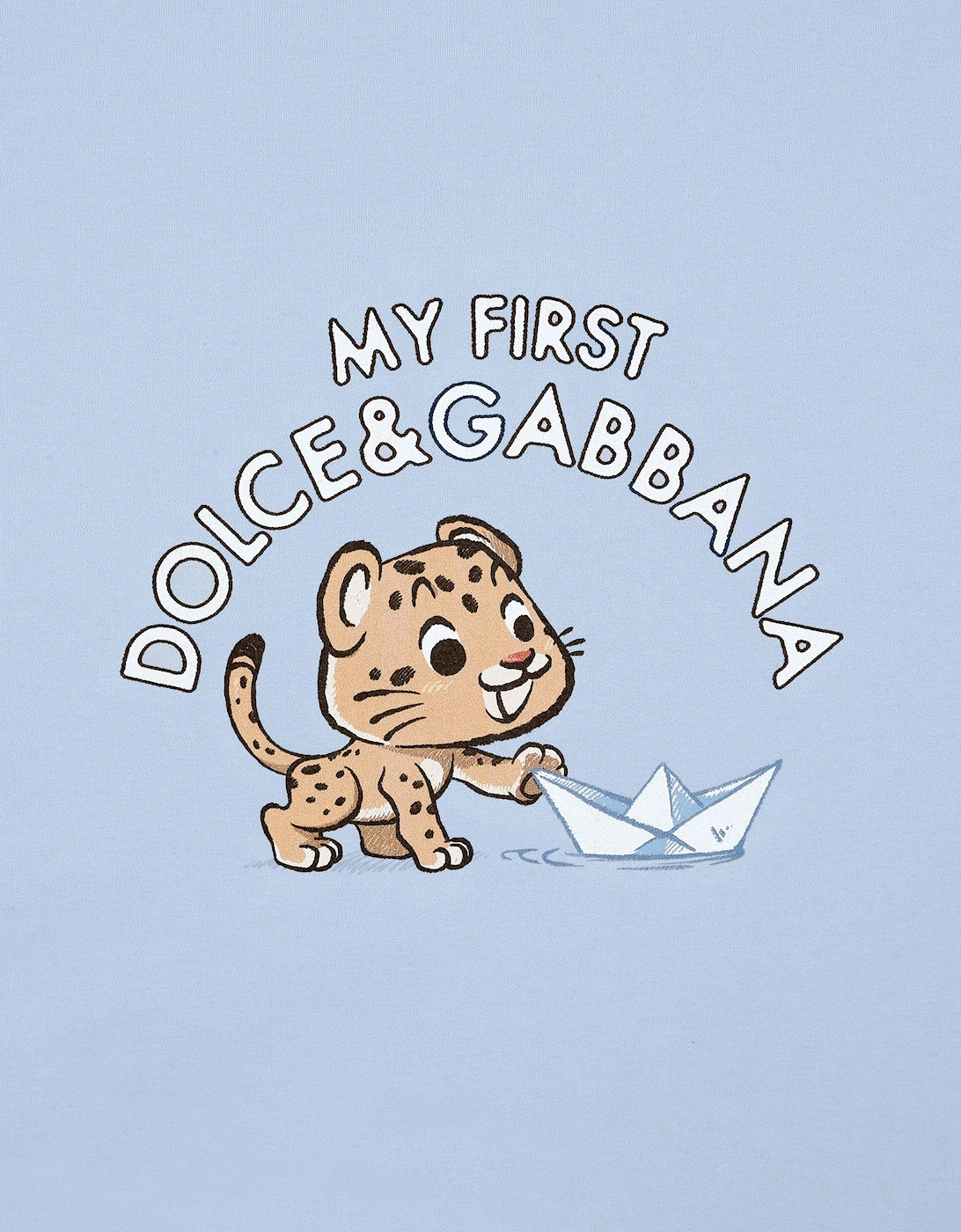 Baby Boys Leopard Cub Logo Blanket in Blue (74cm)