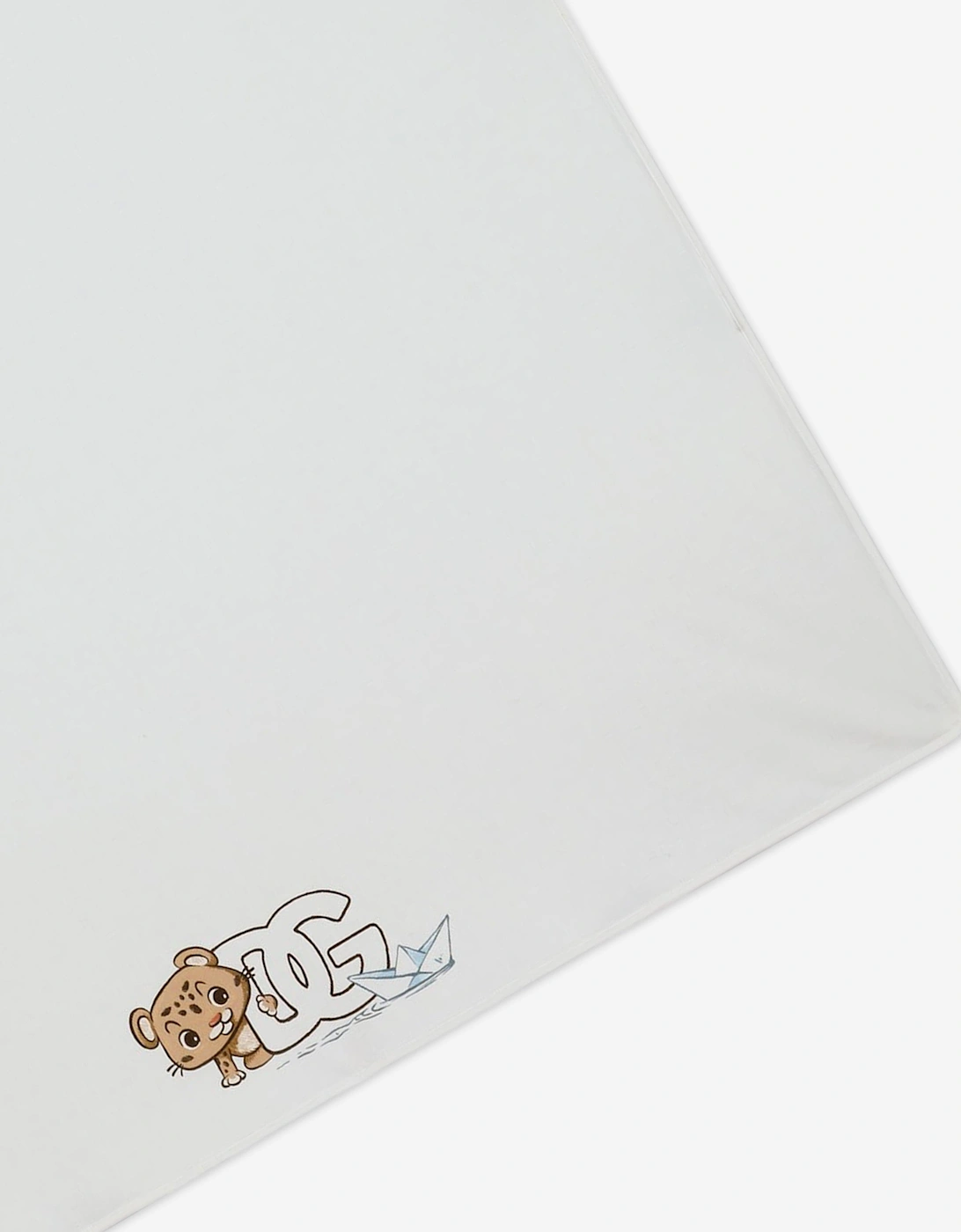 Baby Boys Leopard Cub Logo Blanket in Blue (74cm)