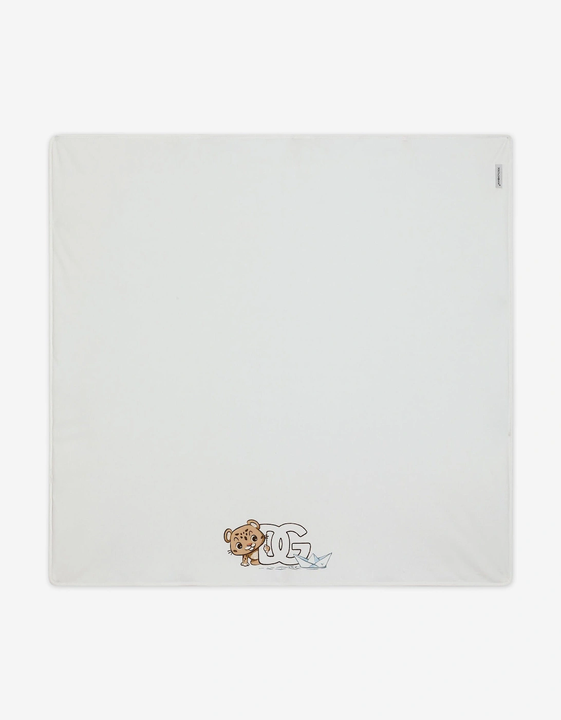 Baby Boys Leopard Cub Logo Blanket in Blue (74cm)