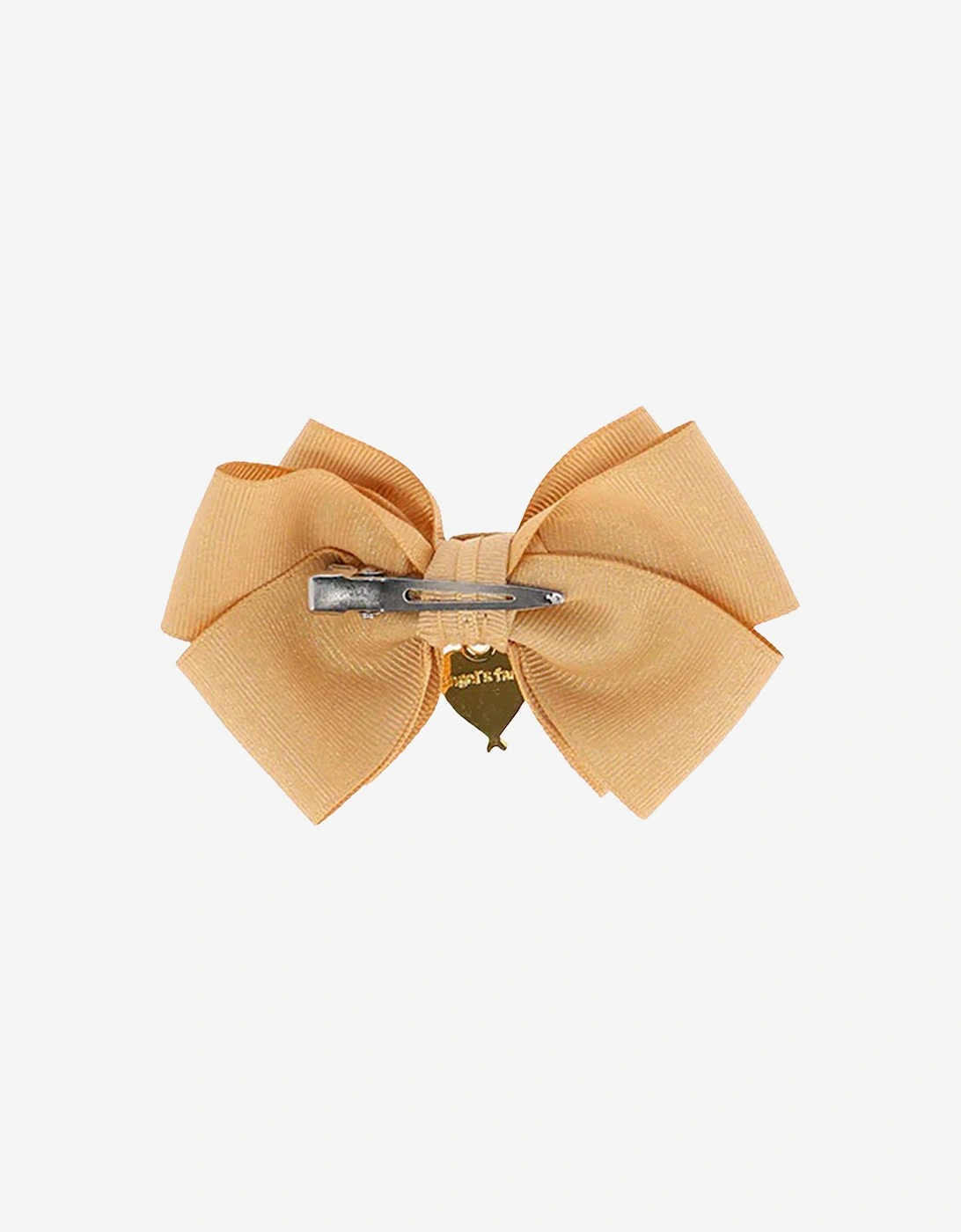 Angels Face Girls Metallic Bog Bow Hair Clip in Gold