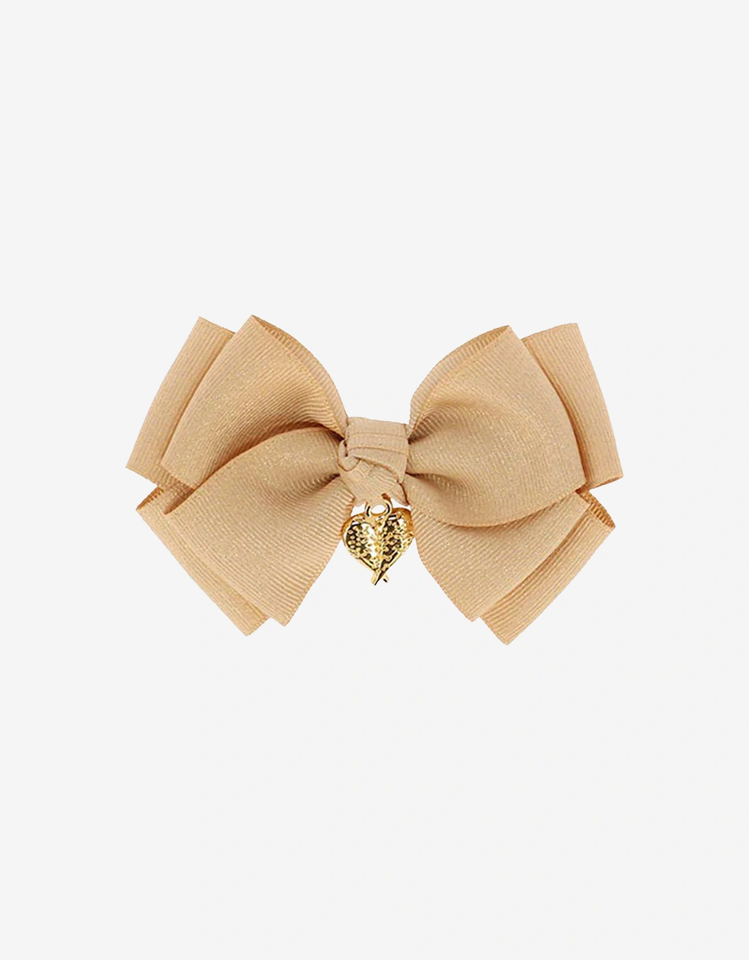 Angels Face Girls Metallic Bog Bow Hair Clip in Gold