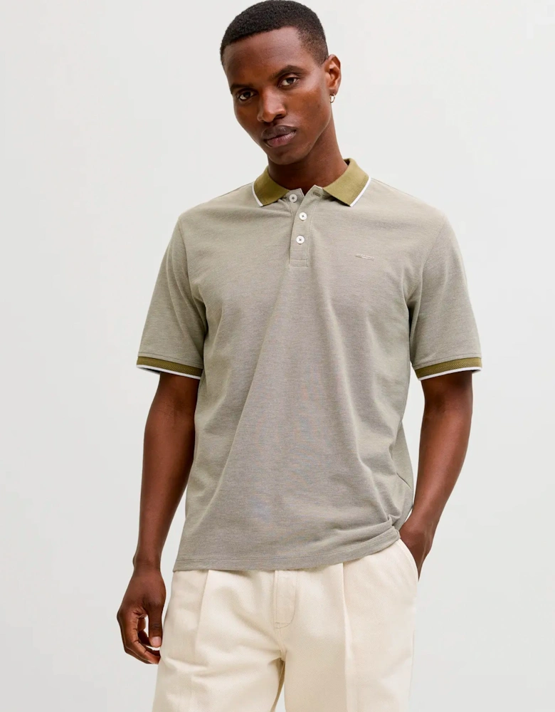 JJRBLUALVES Polo Shirt Martini Olive Melange