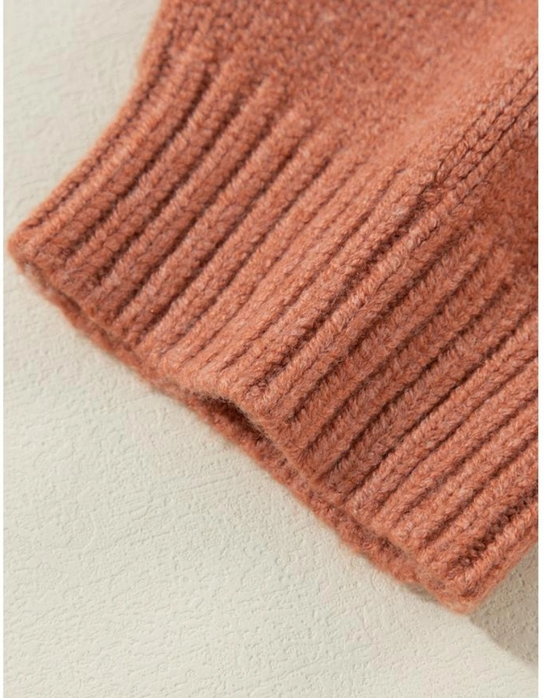 Light French Beige Drop Shoulder Open Front Cropped Cardigan