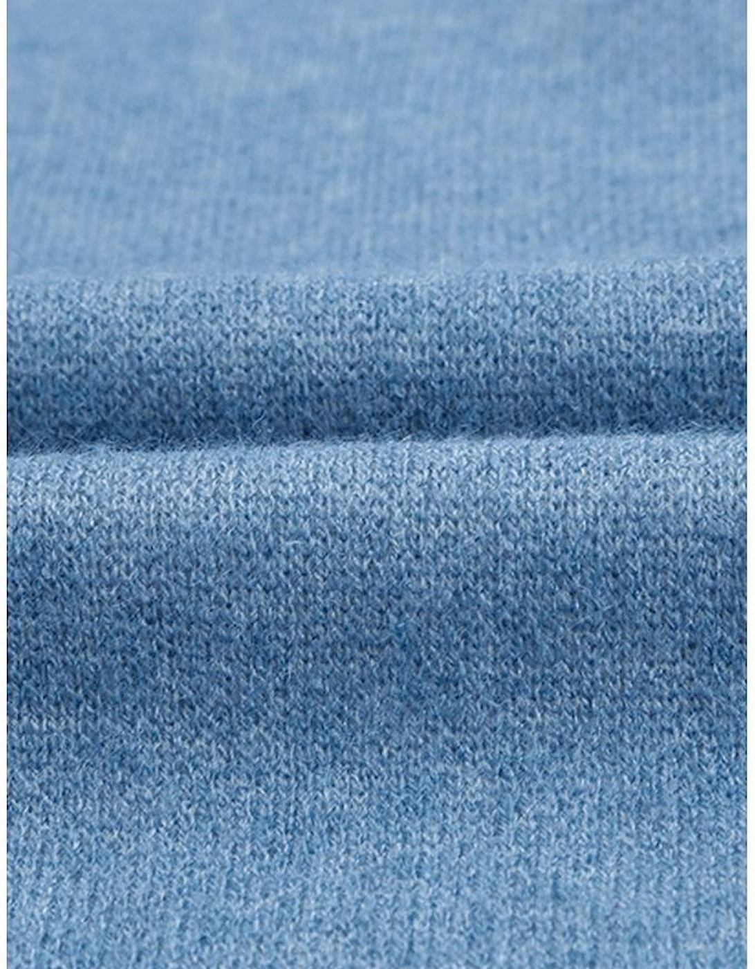 Blue Aztec Print Open Front Knitted Cardigan