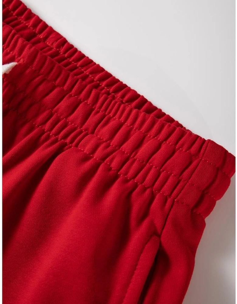 Red Stripe Drop Shoulder Pullover and Jogger Pants Set