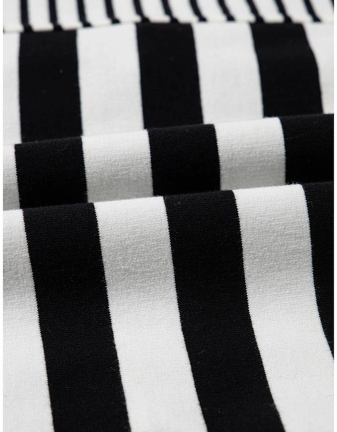 Black Stripe Half Placket Polo T Shirt Dress