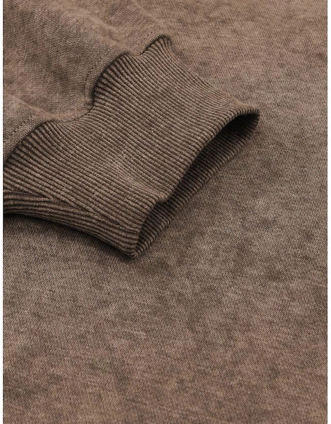 Brown Drop Shoulder Crew Neck Pullover Sweatshirt