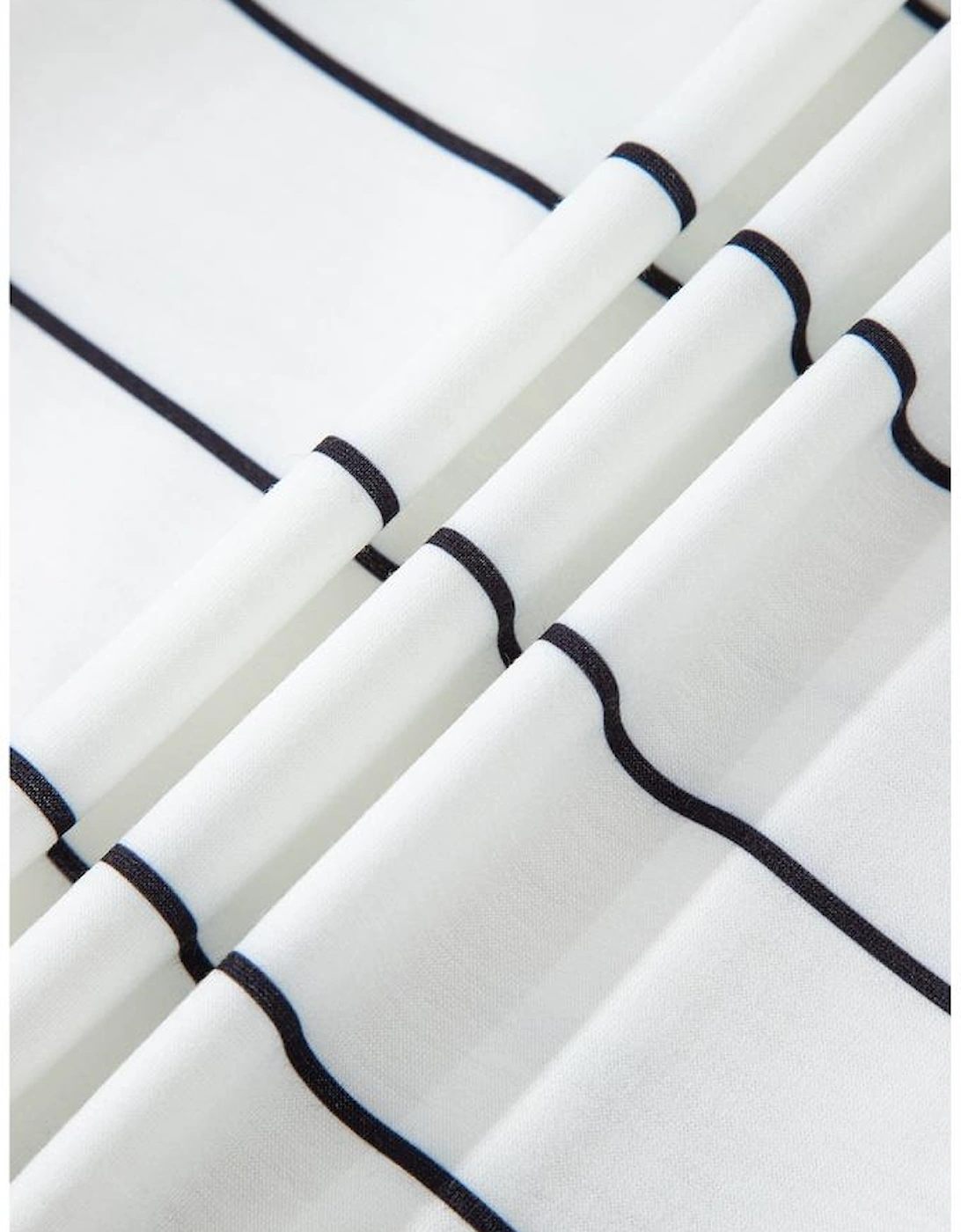 White Zip V Neck Casual Stripe Print Drop Shoulder Long Sleeve Top