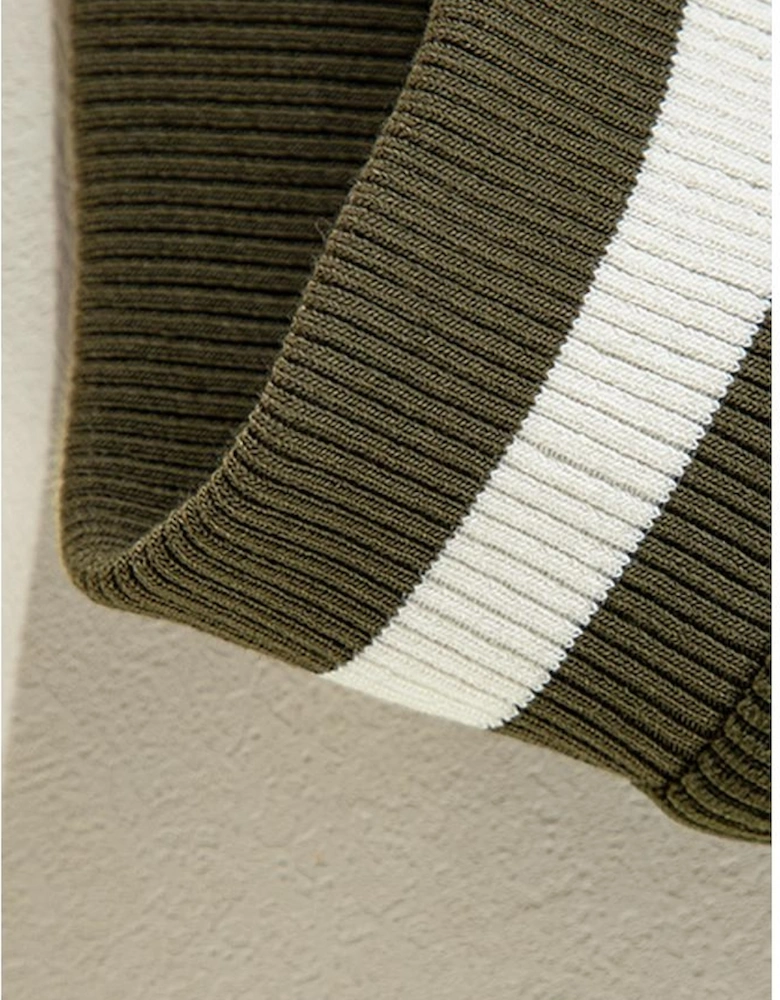 Mist Green Corduroy Fleece Patchwork Buttoned Bomber Jacket