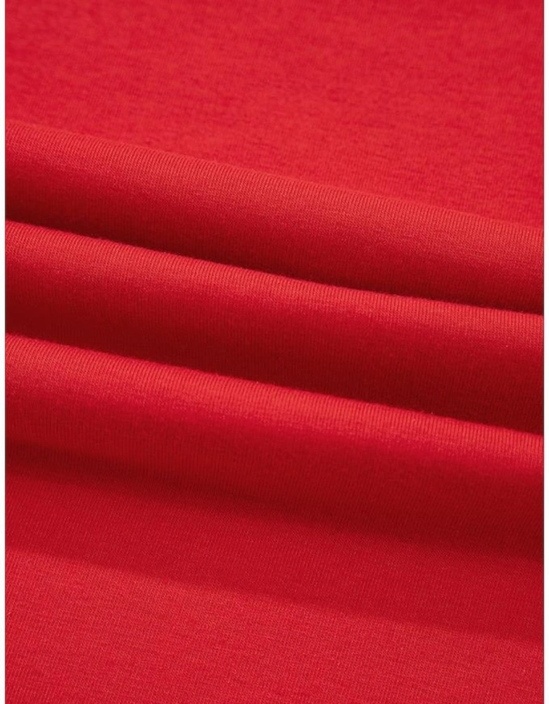 Tomato Red COWBOY Take Me Away Graphic Western Loose Tee