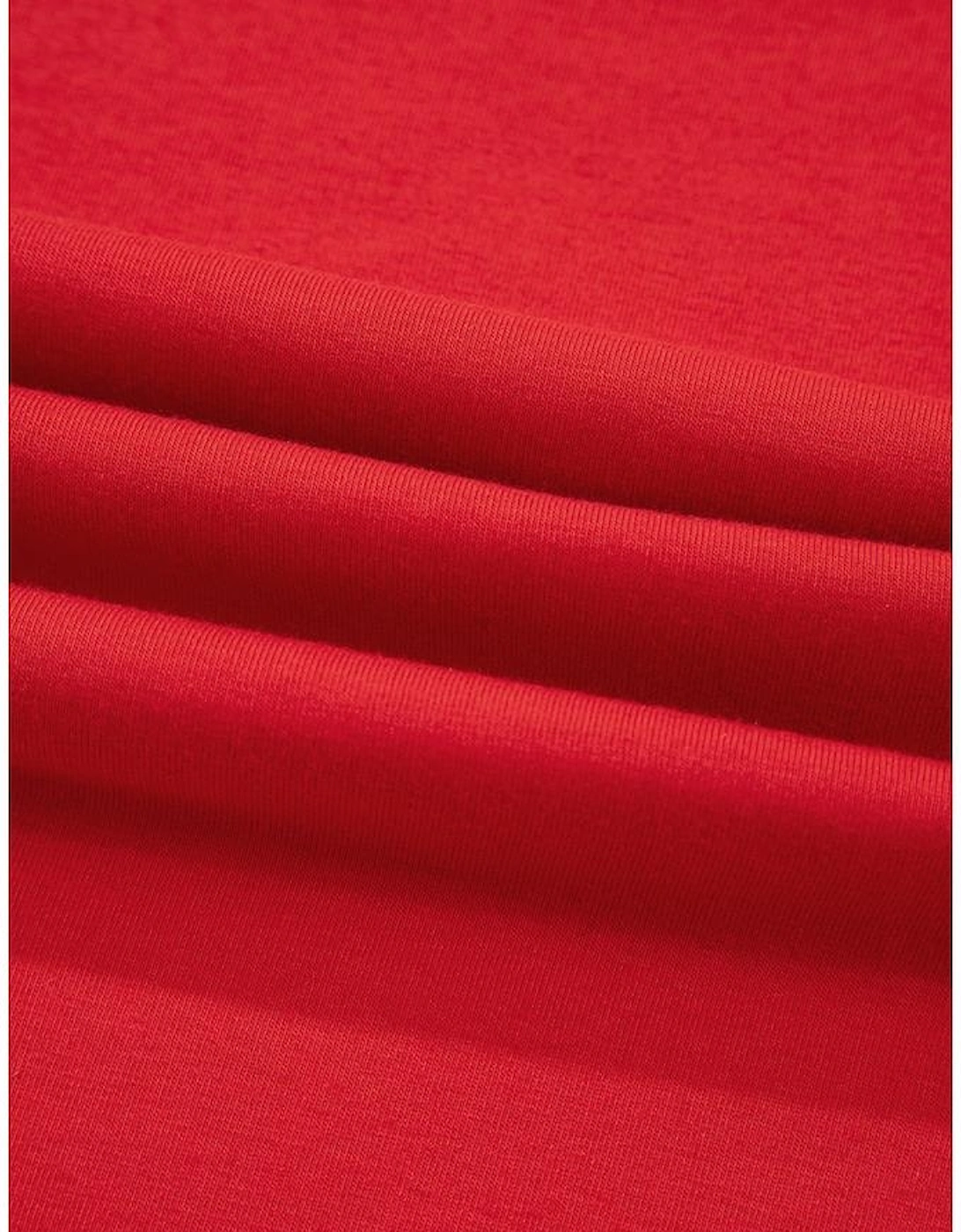 Tomato Red COWBOY Take Me Away Graphic Western Loose Tee