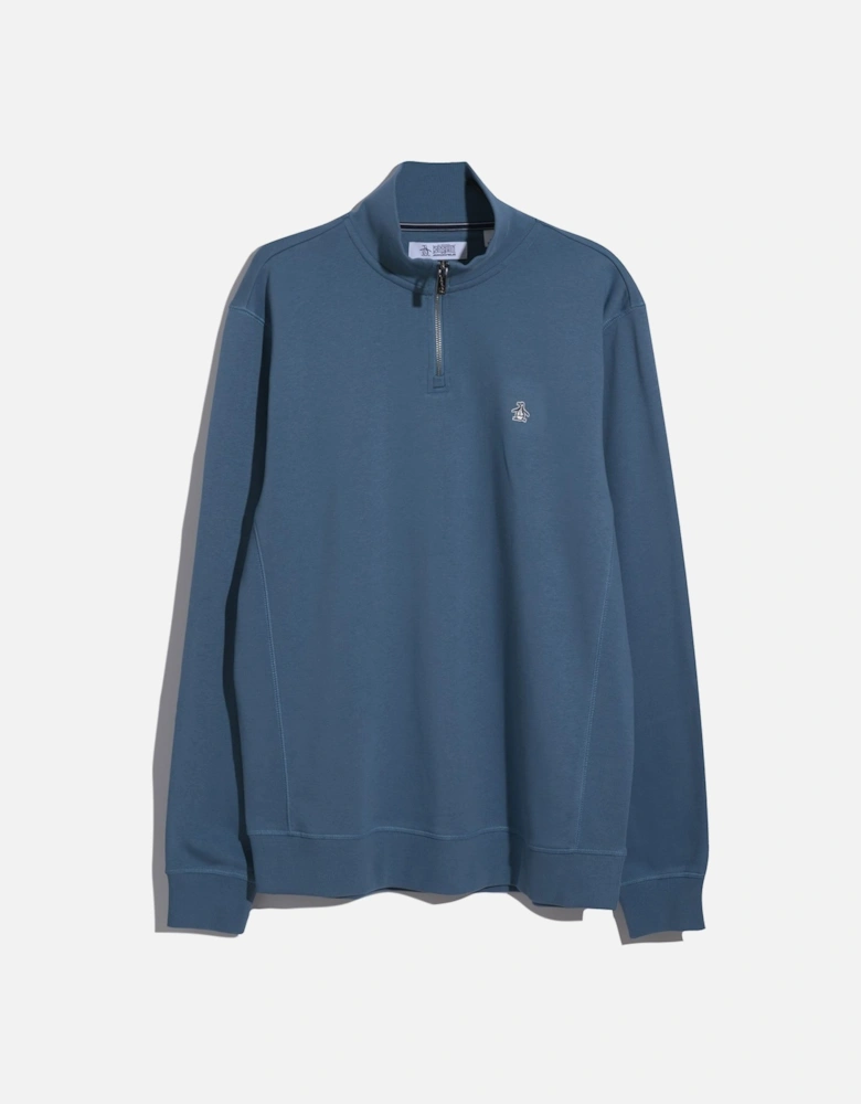 Penguin Penguin 1/4 zip sweat shirt COPEN BLUE