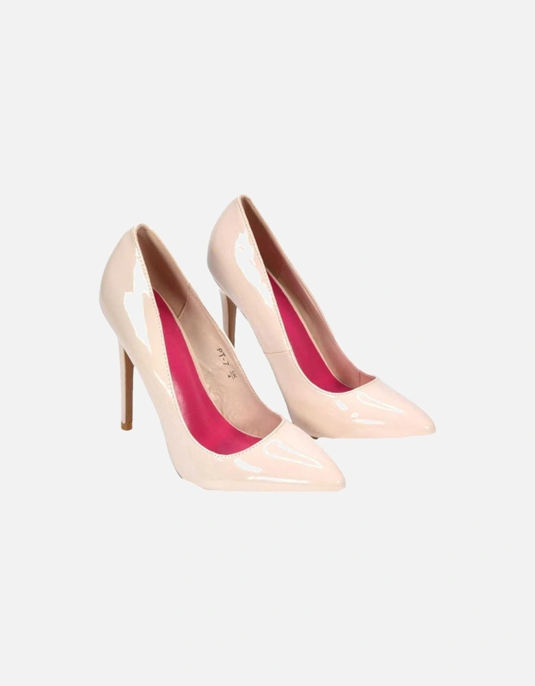 Womens/Ladies Lu Lu Patent High Stiletto Heel Court Shoes